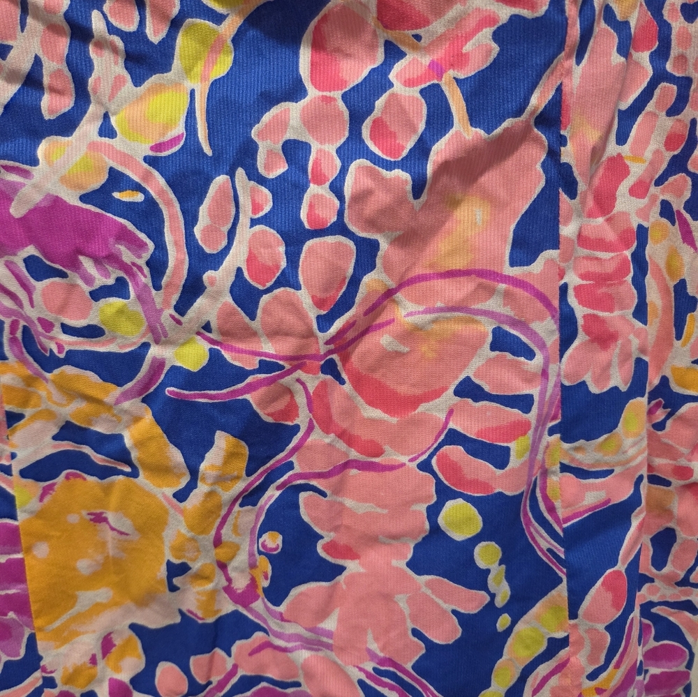 Lilly Pulitzer Courtney Shift Dress in Brilliant Blue Catch And Release Size 14 - Picture 2 of 6